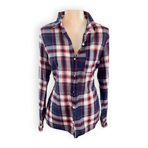 Old Navy Women’s Plaid Button Up Blouse - Picture 15 of 15